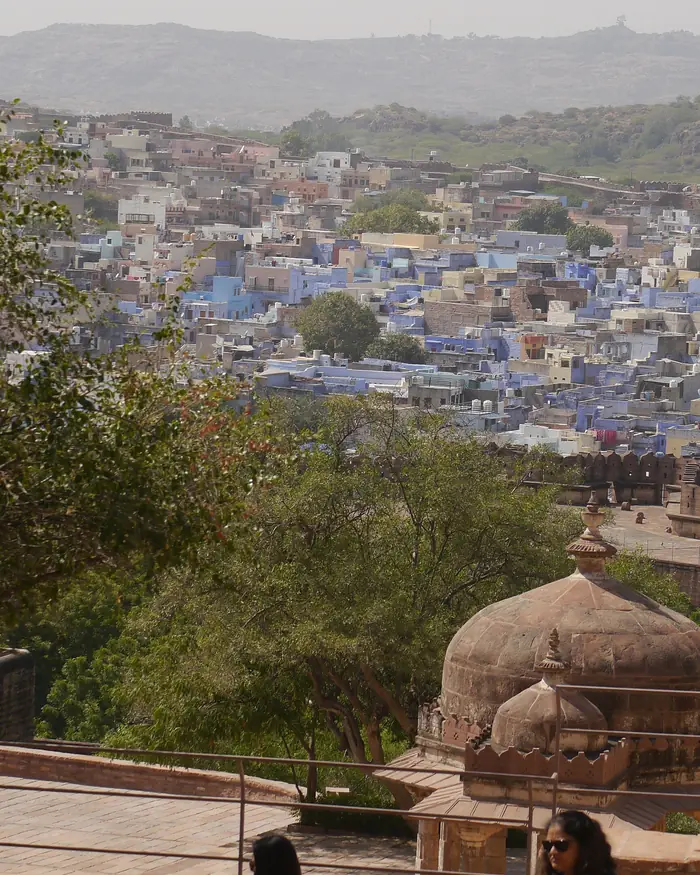 Indigo-washed houses of Jodhpur seen from Mehrangarh Fort